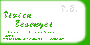 vivien besenyei business card